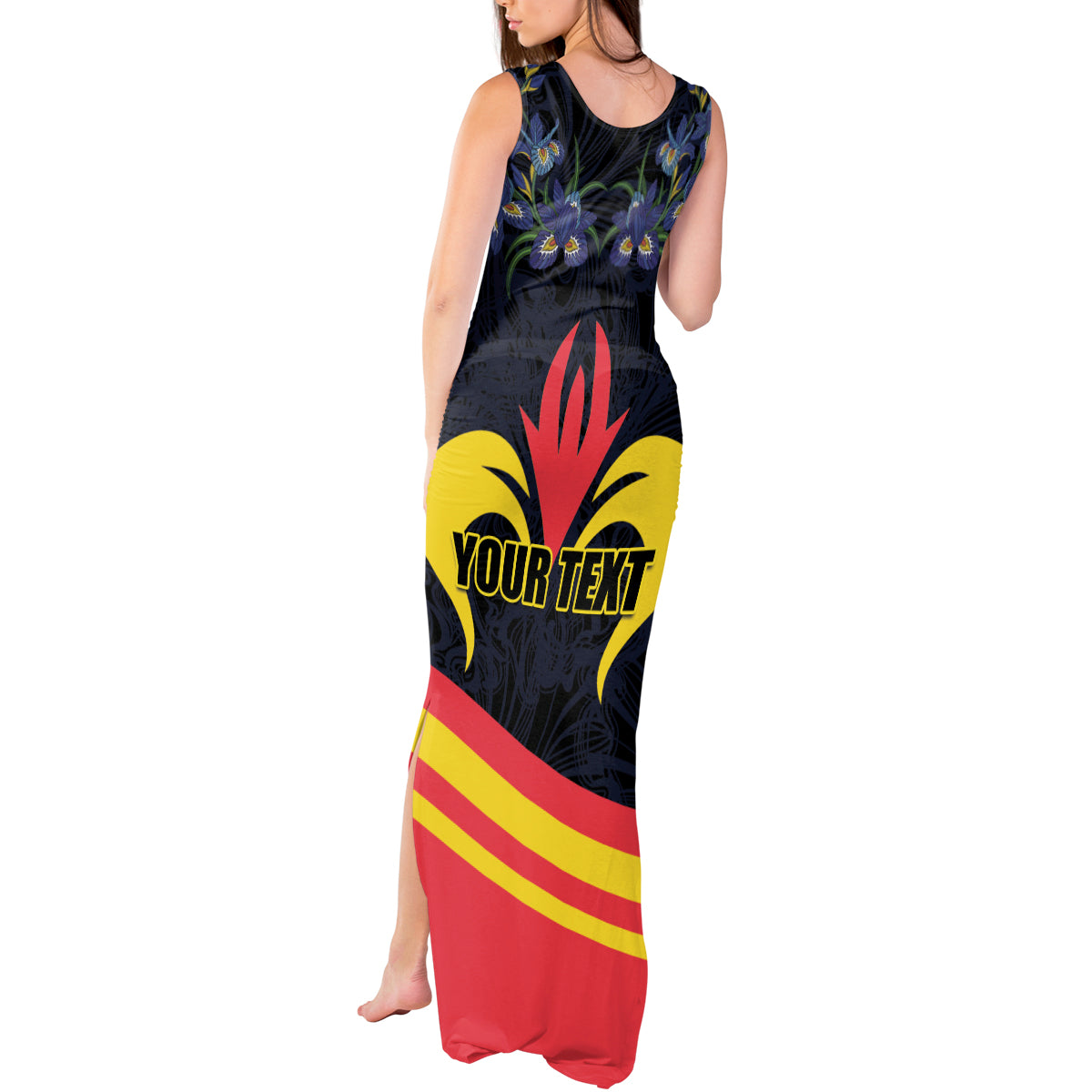 Personalized Belgium Iris Day Tank Maxi Dress Royaume de Belgique Coat Of Arms - Wonder Print Shop