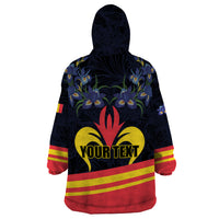 Personalized Belgium Iris Day Wearable Blanket Hoodie Royaume de Belgique Coat Of Arms - Wonder Print Shop