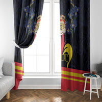 Belgium Iris Day Window Curtain Royaume de Belgique Coat Of Arms - Wonder Print Shop