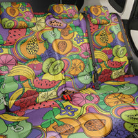 Hawaii Fruits Hippie Style Back Car Seat Cover Vibrant Colorful