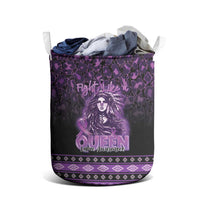 Native American Lupus Girl Laundry Basket Fight Like a Queen