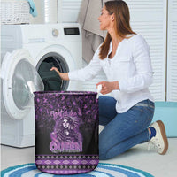 Native American Lupus Girl Laundry Basket Fight Like a Queen