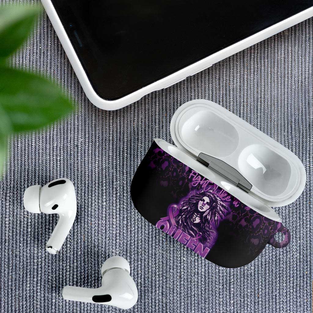 Native American Lupus Girl AirPods Case Fight Like a Queen