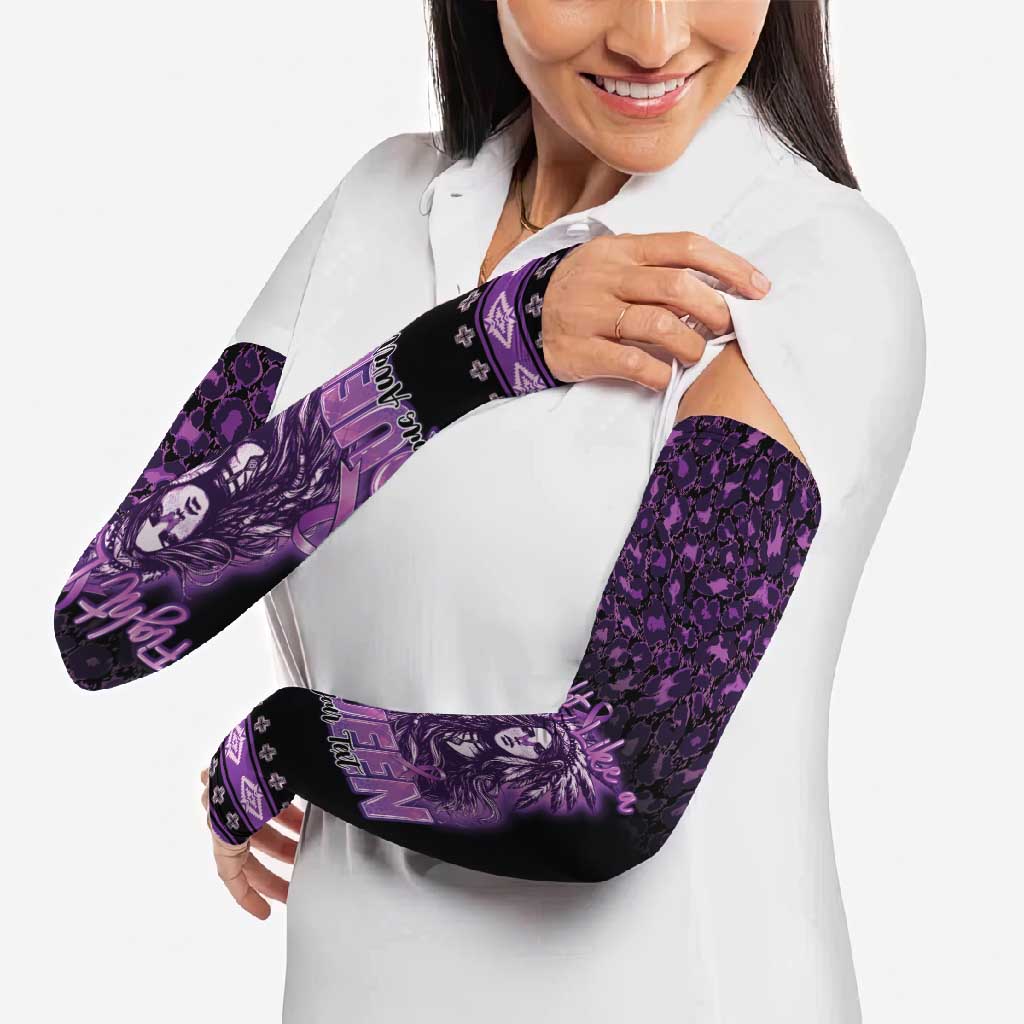 Personalized Native American Lupus Girl Arm Sleeves Fight Like a Queen