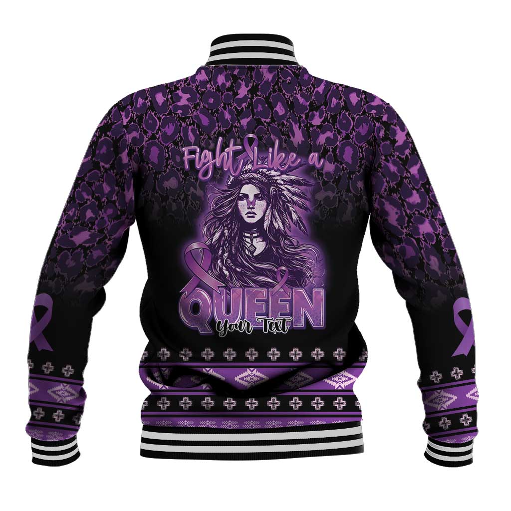 Personalized Native American Lupus Girl Baseball Jacket Fight Like a Queen