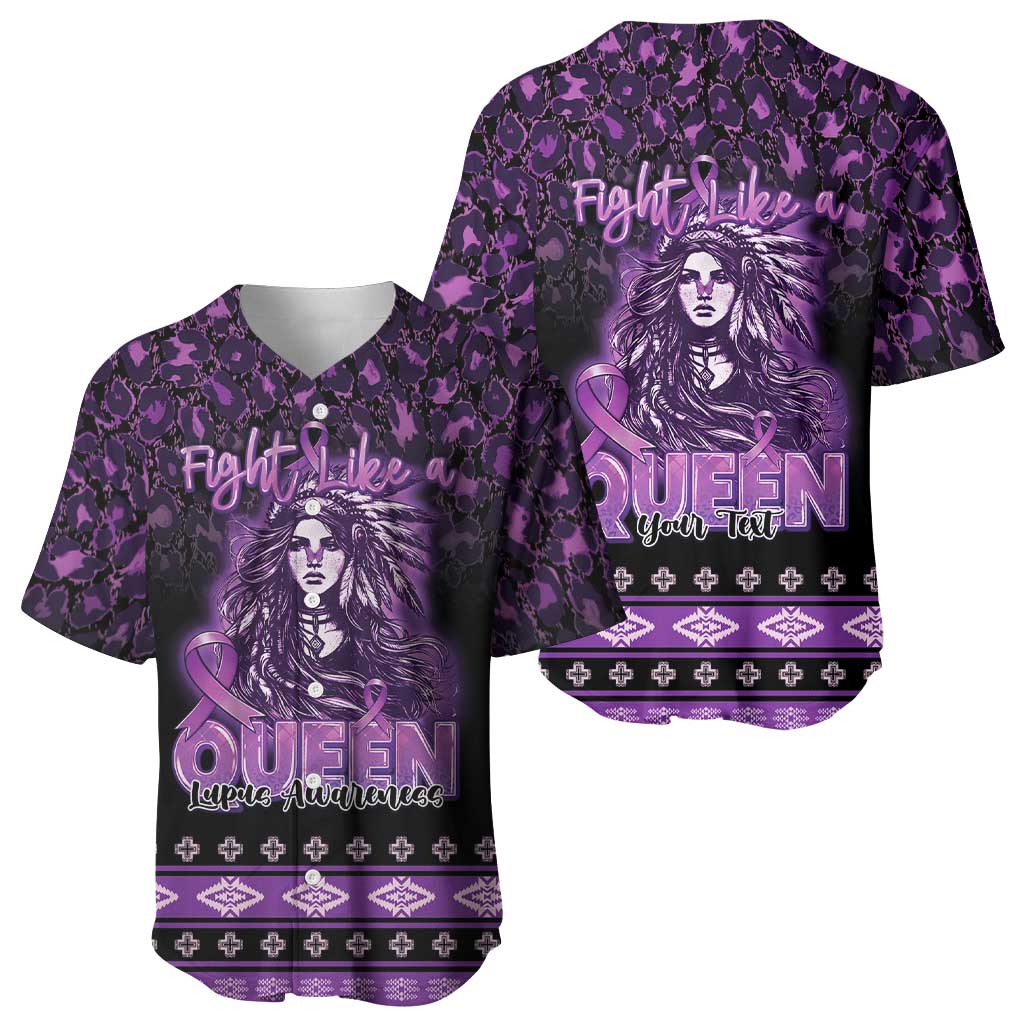 Personalized Native American Lupus Girl Baseball Jersey Fight Like a Queen