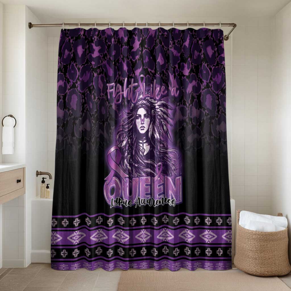 Native American Lupus Girl Bathroom Set Fight Like a Queen