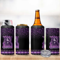 Personalized Native American Lupus Girl 4 in 1 Can Cooler Tumbler Fight Like a Queen