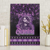Native American Lupus Girl Canvas Wall Art Fight Like a Queen