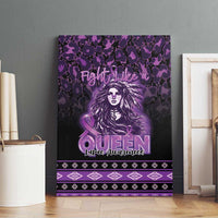 Native American Lupus Girl Canvas Wall Art Fight Like a Queen