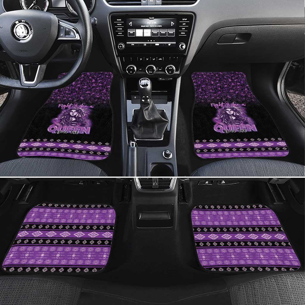 Personalized Native American Lupus Girl Car Mats Fight Like a Queen