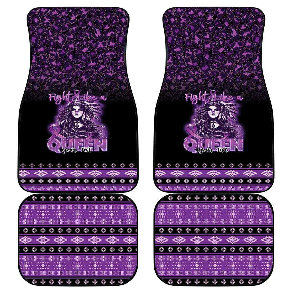 Personalized Native American Lupus Girl Car Mats Fight Like a Queen