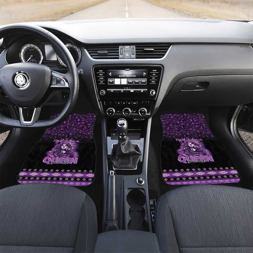Personalized Native American Lupus Girl Car Mats Fight Like a Queen