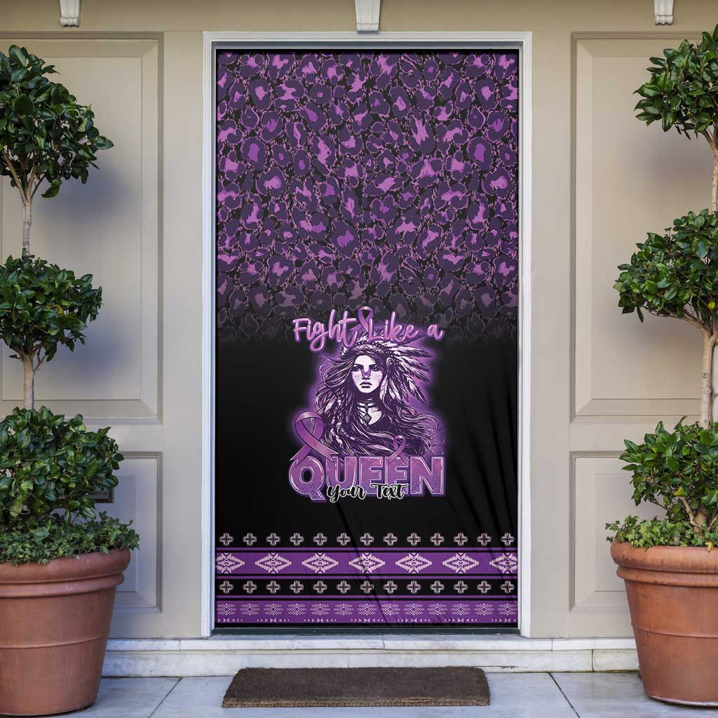 Personalized Native American Lupus Girl Door Cover Fight Like a Queen