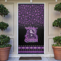 Personalized Native American Lupus Girl Door Cover Fight Like a Queen