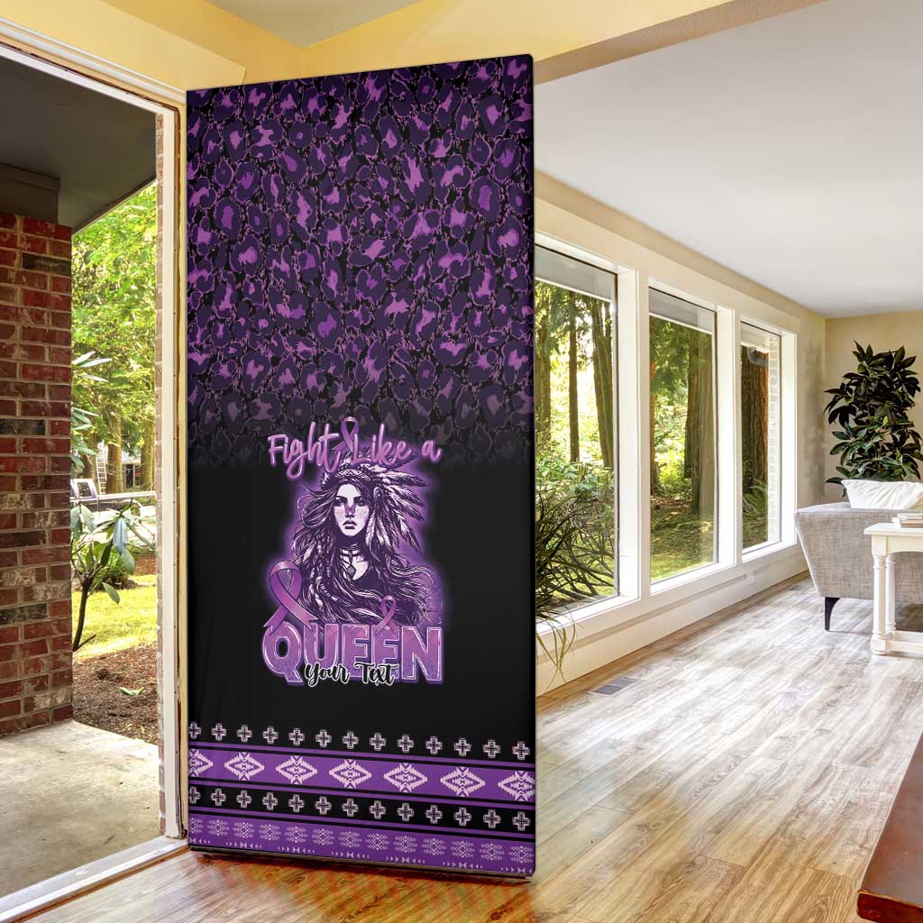 Personalized Native American Lupus Girl Door Cover Fight Like a Queen