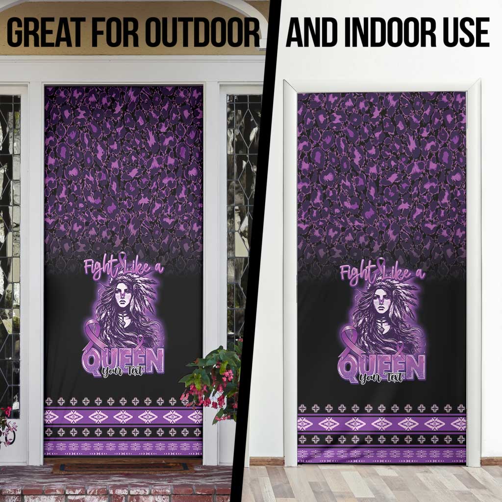 Personalized Native American Lupus Girl Door Cover Fight Like a Queen