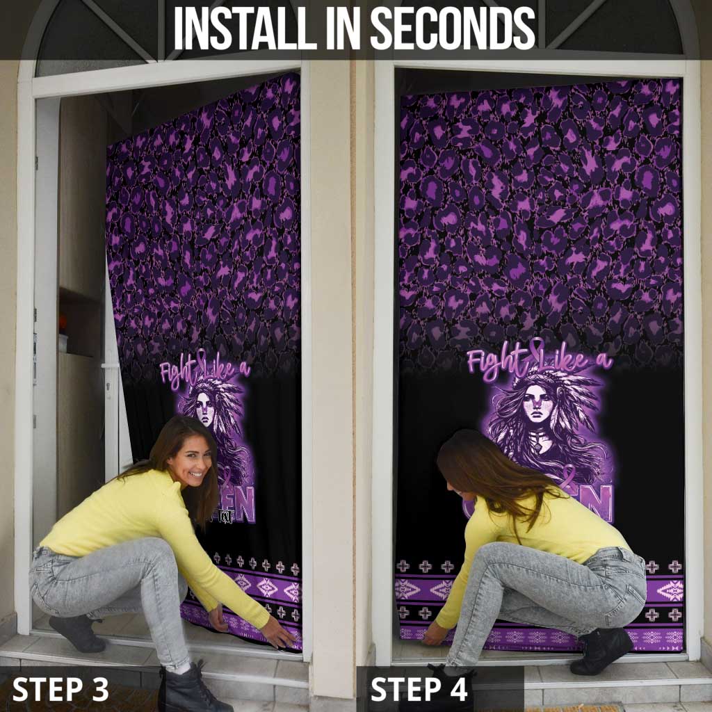 Personalized Native American Lupus Girl Door Cover Fight Like a Queen