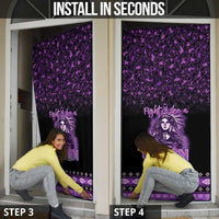 Personalized Native American Lupus Girl Door Cover Fight Like a Queen