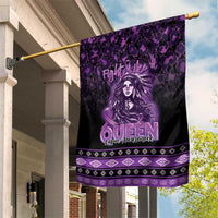 Native American Lupus Girl Garden Flag Fight Like a Queen