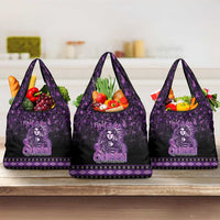 Native American Lupus Girl Grocery Bag Fight Like a Queen