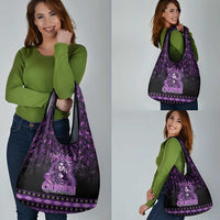 Native American Lupus Girl Grocery Bag Fight Like a Queen