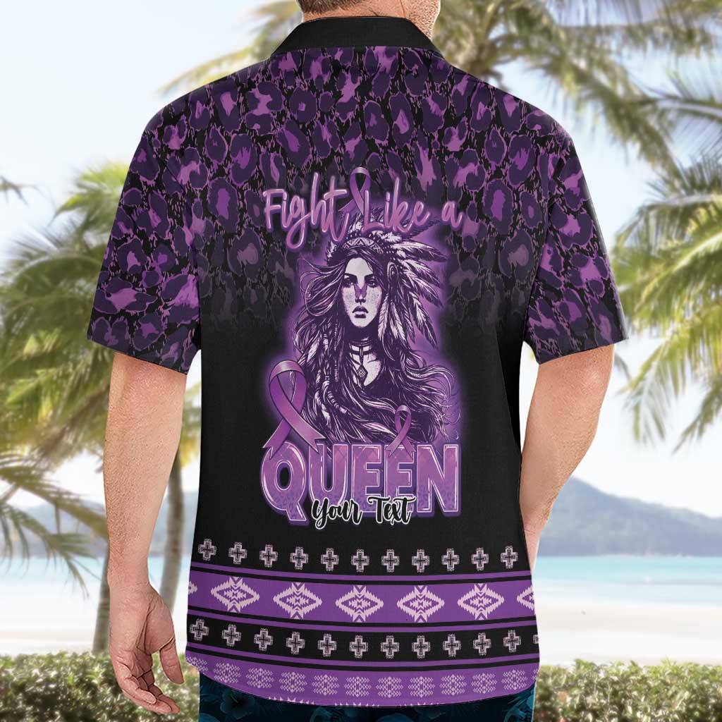 Personalized Native American Lupus Girl Hawaiian Shirt Fight Like a Queen