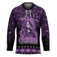 Personalized Native American Lupus Girl Hockey Jersey Fight Like a Queen