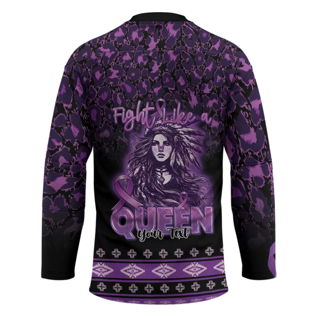 Personalized Native American Lupus Girl Hockey Jersey Fight Like a Queen