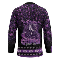 Personalized Native American Lupus Girl Hockey Jersey Fight Like a Queen