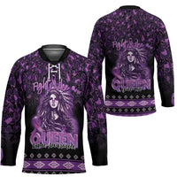Personalized Native American Lupus Girl Hockey Jersey Fight Like a Queen