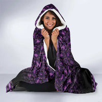 Native American Lupus Girl Hooded Blanket Fight Like a Queen