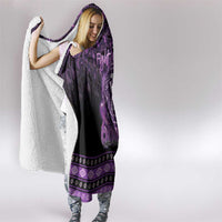 Native American Lupus Girl Hooded Blanket Fight Like a Queen