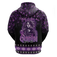 Personalized Native American Lupus Girl Hoodie Fight Like a Queen