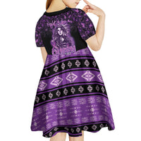 Personalized Native American Lupus Girl Kid Short Sleeve Dress Fight Like a Queen