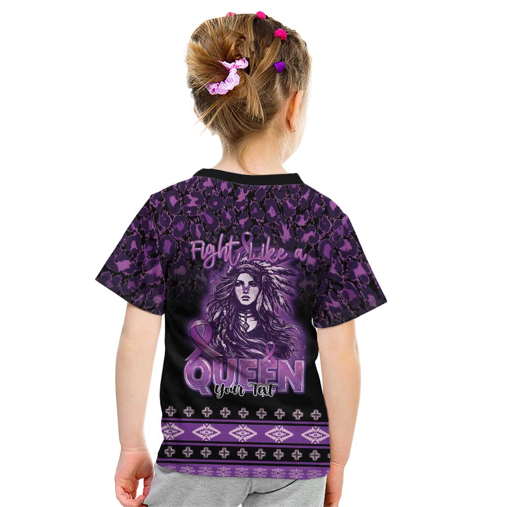Personalized Native American Lupus Girl Kid T Shirt Fight Like a Queen