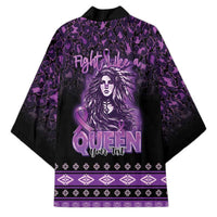 Personalized Native American Lupus Girl Kimono Fight Like a Queen