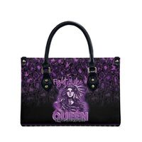 Native American Lupus Girl Leather Bag Fight Like a Queen