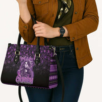 Native American Lupus Girl Leather Bag Fight Like a Queen