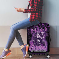 Native American Lupus Girl Luggage Cover Fight Like a Queen