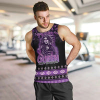 Personalized Native American Lupus Girl Men Tank Top Fight Like a Queen