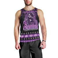Personalized Native American Lupus Girl Men Tank Top Fight Like a Queen