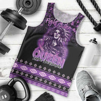 Personalized Native American Lupus Girl Men Tank Top Fight Like a Queen