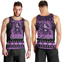 Personalized Native American Lupus Girl Men Tank Top Fight Like a Queen