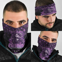 Native American Lupus Girl Neck Gaiter Fight Like a Queen