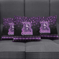 Native American Lupus Girl Pillow Cover Fight Like a Queen