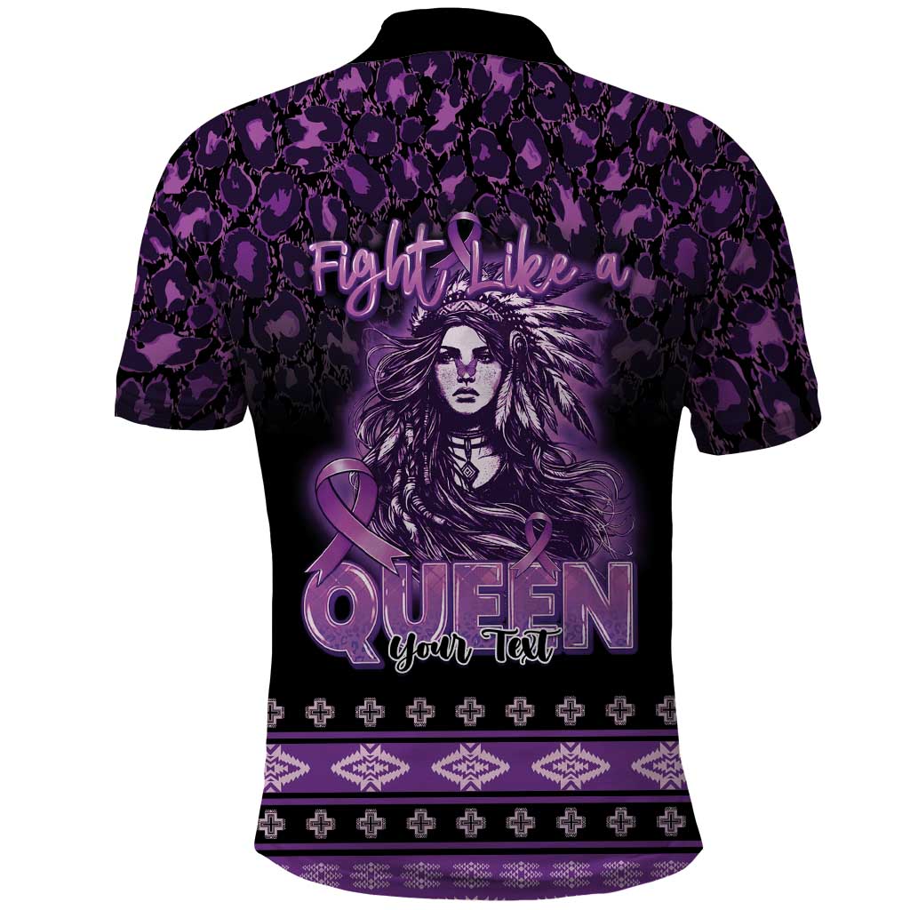Personalized Native American Lupus Girl Polo Shirt Fight Like a Queen
