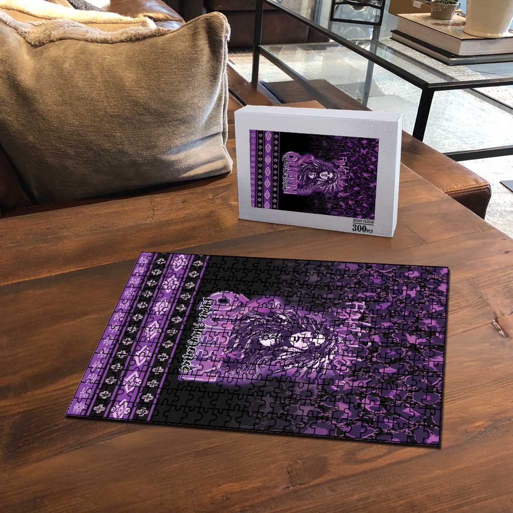 Native American Lupus Girl Puzzle Fight Like a Queen