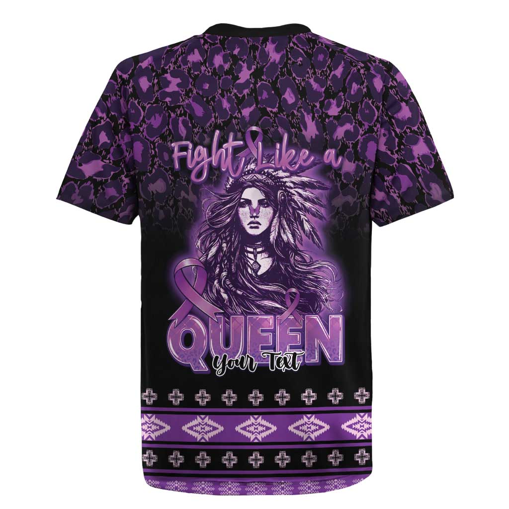 Personalized Native American Lupus Girl Rugby Jersey Fight Like a Queen