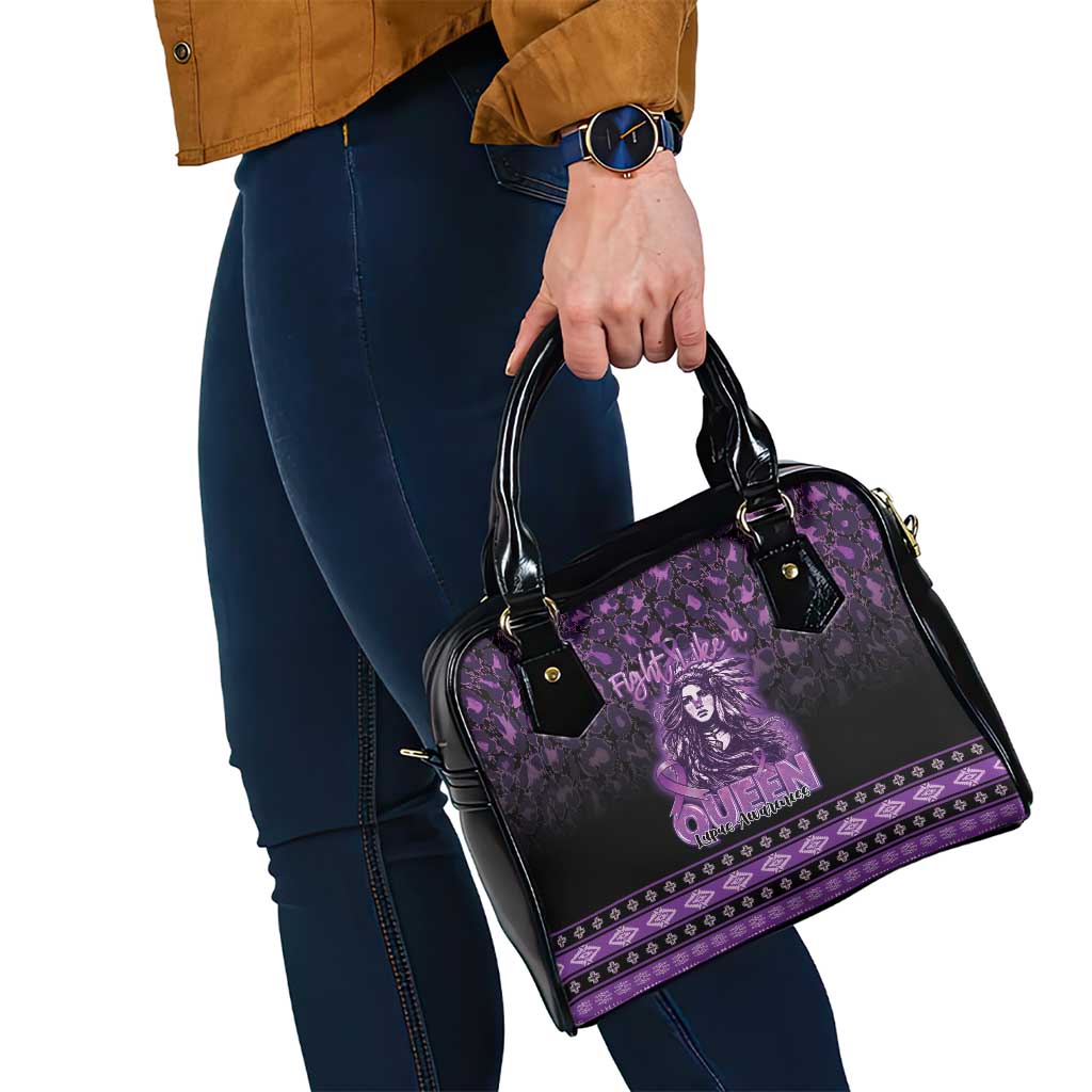 Native American Lupus Girl Shoulder Handbag Fight Like a Queen